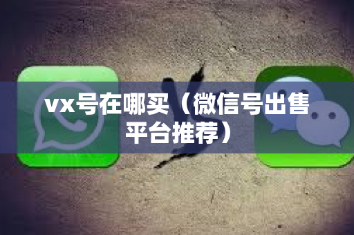 vx号在哪买（微信号出售平台推荐）